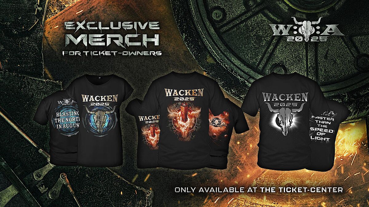 Exklusives WOA 2025 Merch im Ticketcenter Wacken Open Air