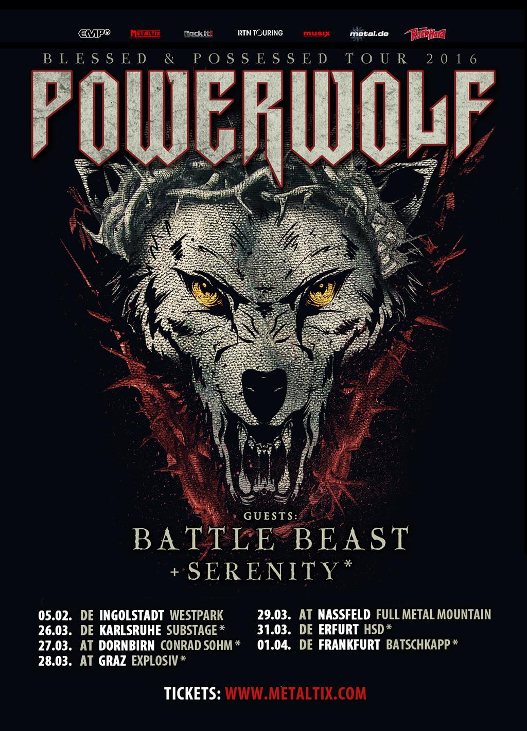 Powerwolf bald wieder auf Tour Wacken Open Air