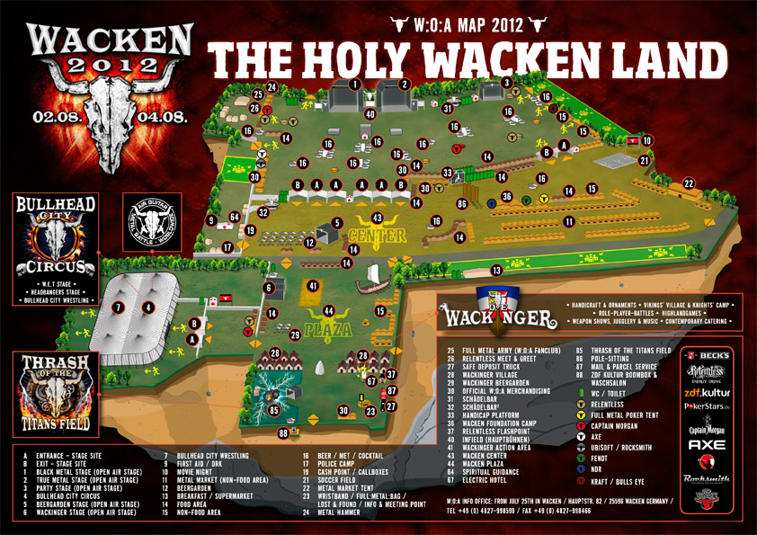 Interactive festival area map is online | Wacken Open Air